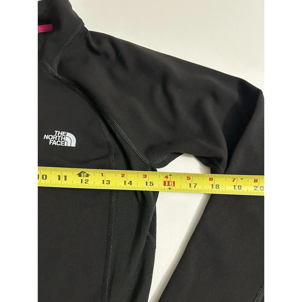 The North Face Women's Quarter-Zip Pullover- Black Reflective M